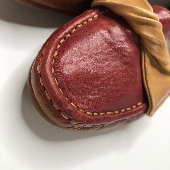 A.Z. Moda Color Block Leather Slip-on Loafer Shoes - Picture 9 of 15